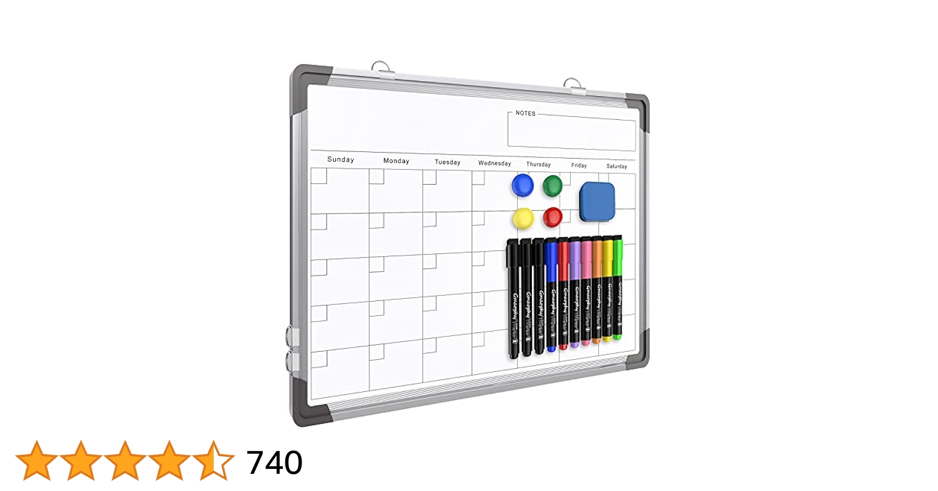 月間　ホワイトボード Amazon | 月間カレンダー ホワイトボード 壁用 16インチ x 12